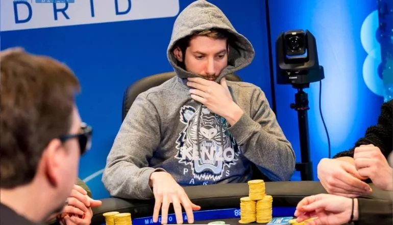 888poker EN VIVO Madrid Acción en la mesa final Julien Loire