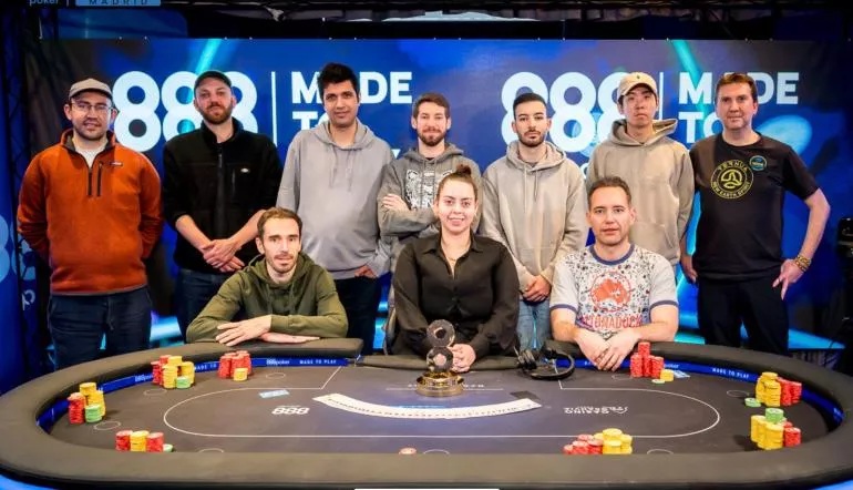 888poker LIVE Madrid Acción en la mesa final
