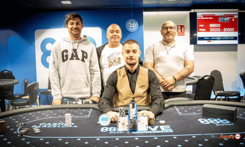 Podio del 888poker Live Barcelona The Mini Shot