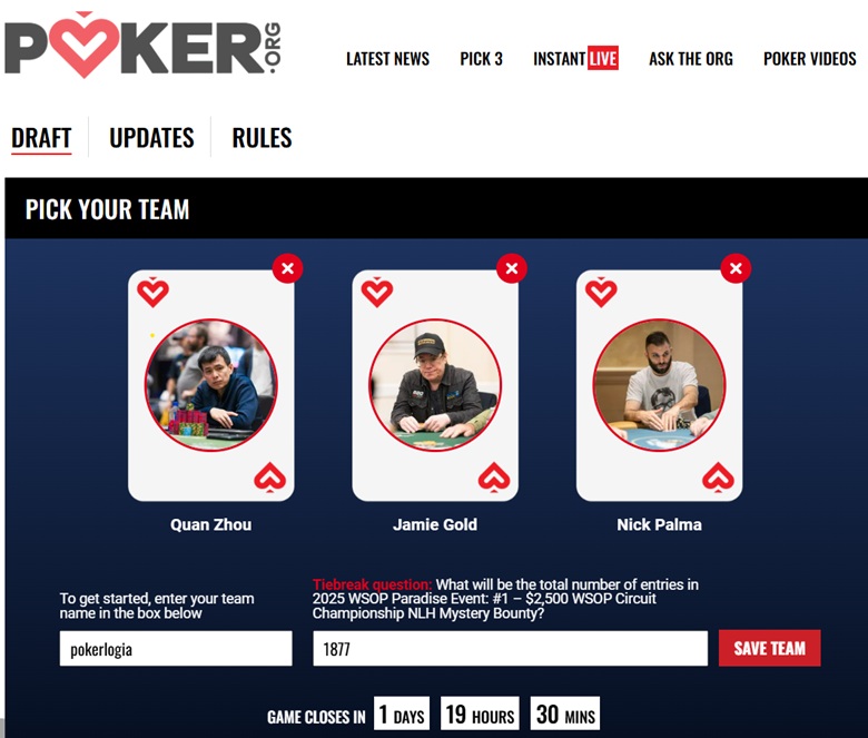 poker.org pokerlogia latam Jamie Gold wsop