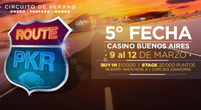 route poker 5 madero 2018