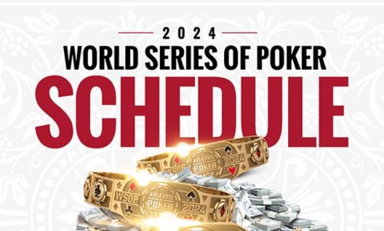 2024 wsop calendario serie mundial de poker