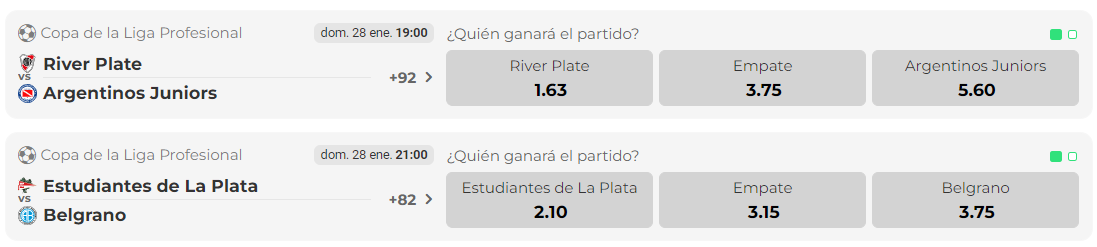 Bplay Copa de la Liga Profesional de Futbol poker