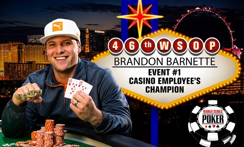 Brandon Barnette se llevó el primer evento de la WSOP 2015