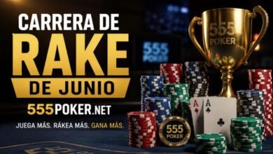 Carrera de Rake de Junio en 555Poker.net