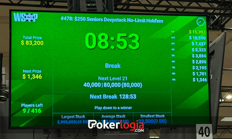Casino Paris Las Vegas WSOP 2026 Senior