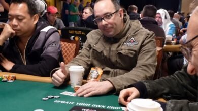 Diego Sobrino lideró la camada argentina del Main Event Día 1B