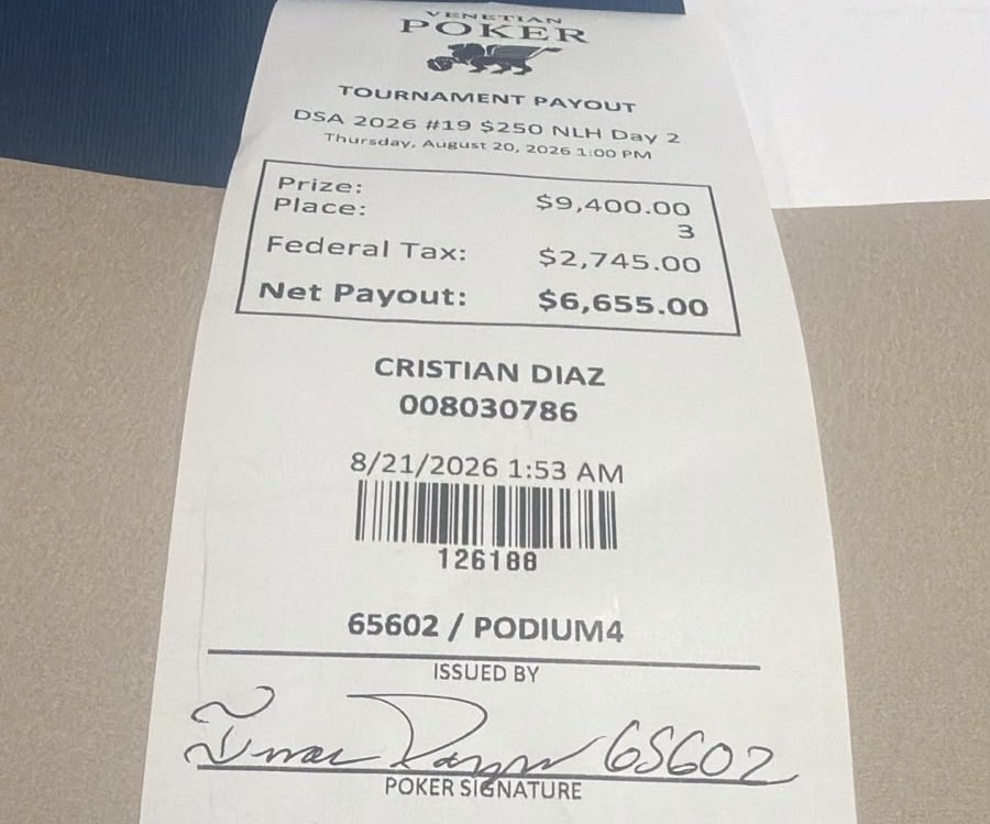 Evento #19 DeepStack Showdown Las Vegas