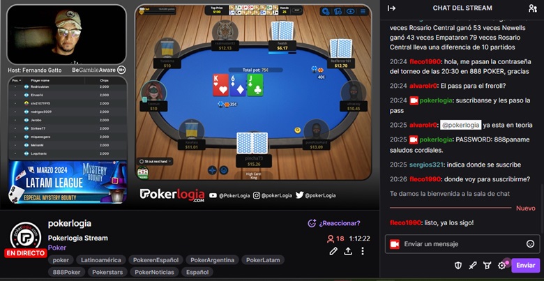 Fernando Gatto Twitch 888poker freeroll