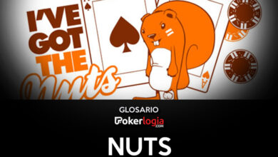 Ardilla con un as de pica y un as de corazones de fondo con la leyenda "I've got the nuts"