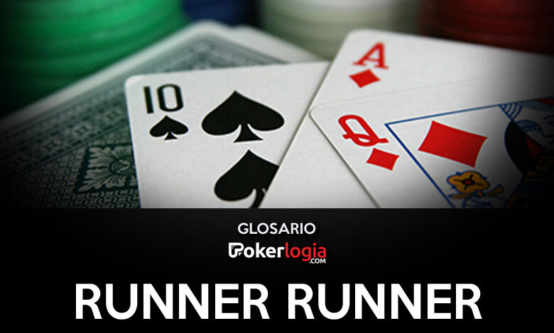 Cartas apiladas con título que reza "Runner Runner"