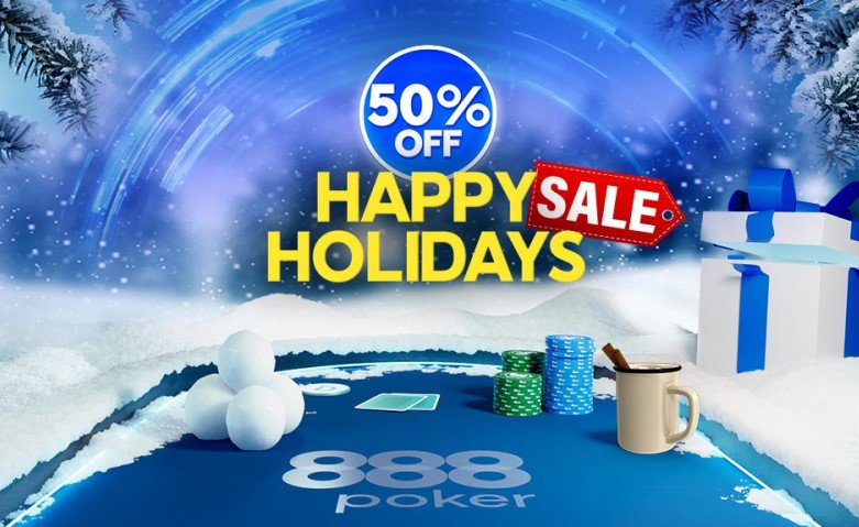 Happy Holidays Sale en 888poker para festejar la Navidad! Happy Holiday Sale Full Discounted Tickets 888poker