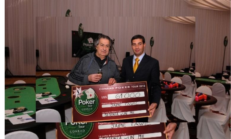 Jaime Tawil se consagró campeón del Conrad Poker Tour