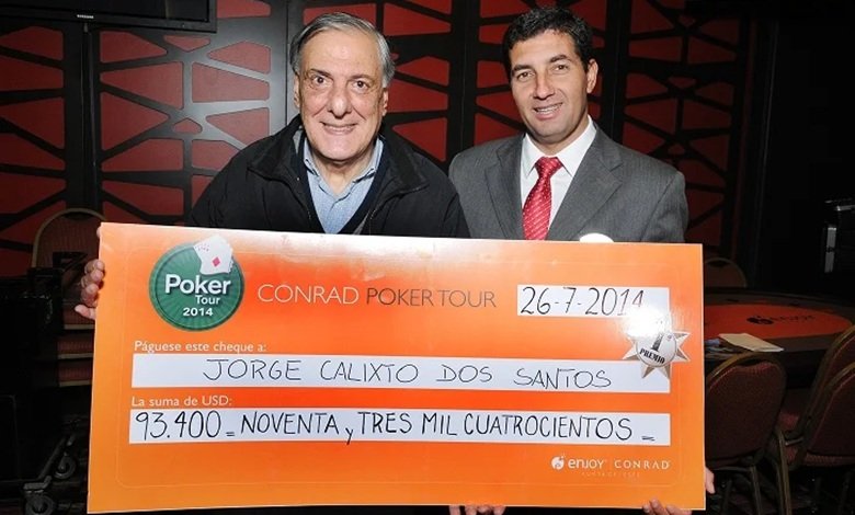 Jorge Calixto Dos Santos resultó ganador de la 8va Fecha del Conrad Poker Tour 2014