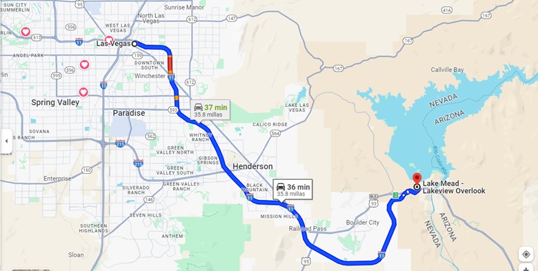 Las vegas Lake Mead Hoover Dam Pokerlogia