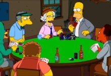 Los Simpsons póker en los medios culturales norteamericanos