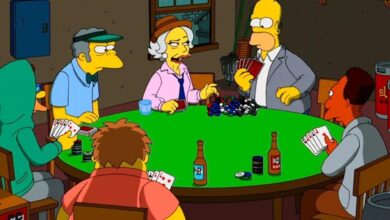 Los Simpsons póker en los medios culturales norteamericanos