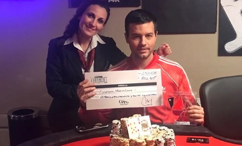 Maximiliano Essayan campeón del estreno del Godzilla DeepStack