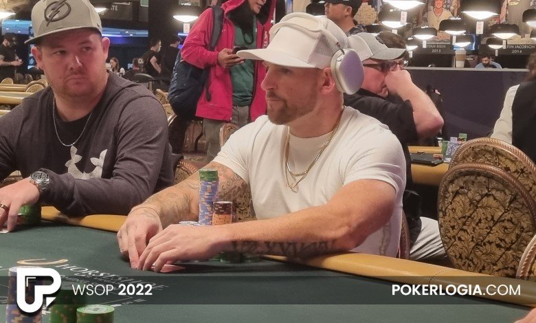 Ganó el Monster Stack de la WSOP y lo festejó arriba de la mesa Michael Jukich wsop 2022 monster stack