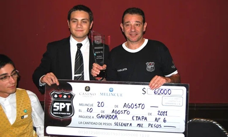 Néstor Berdote ganador de la 6ta etapa del Santa Fe Poker Tour 2011