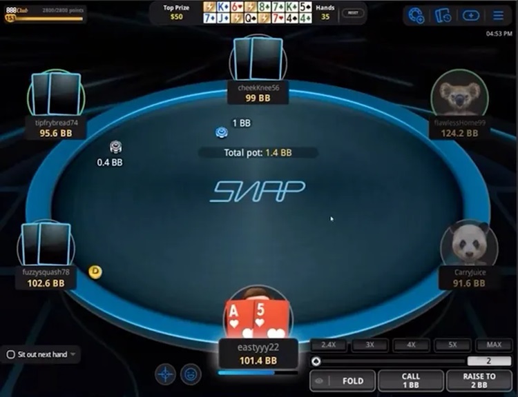 Pc 888poker mesas nuevas 2024 SNAP