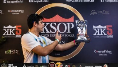 Podio de Martín Miralles en el High Roller de KSOP Camboriú