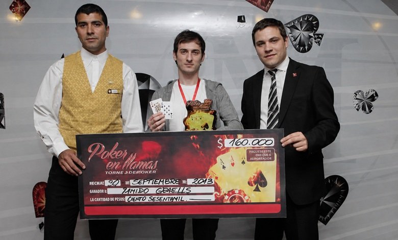 Ramiro Graells ganó el "Poker en Llamas" en Melincué