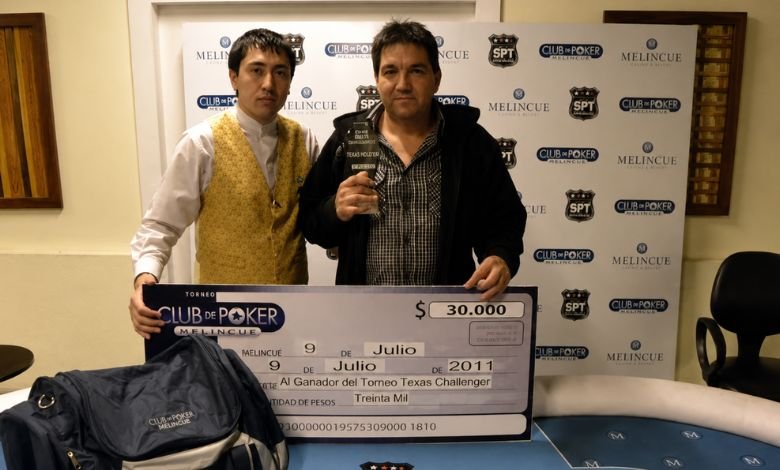 Ruben Mugia ganó el torneo Texas Challenge de Melincue Casino & Resort