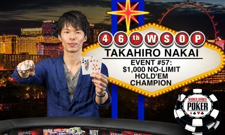 Takahiro Nakai 2do brazalete WSOP