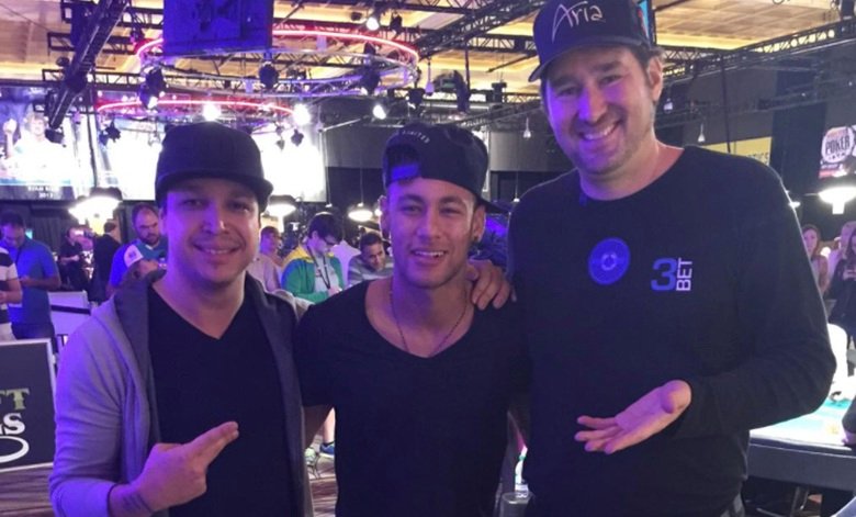 Un rail de lujo: Neymar fue avistado en la Serie Mundial de Poker
