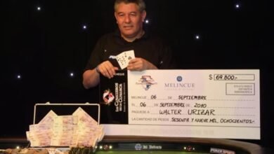 Walter Urizar ganador del Torneo Aniversario en Melincue Casino & Resort
