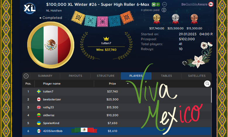 XL WINTER series 888poker mexico