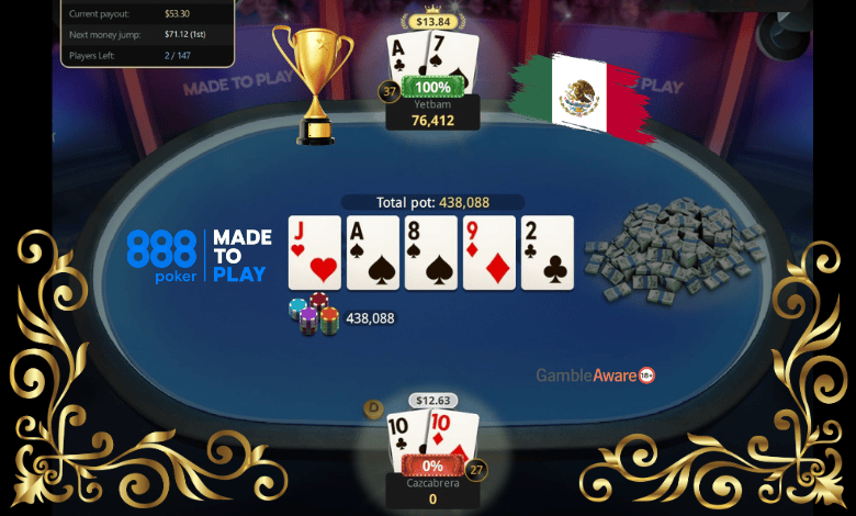Yetbam de la fecha y thrashsebas de la 888poker Latam League