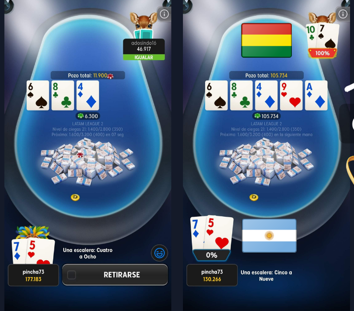 escalera flopeada pincha73 argentina 888poker