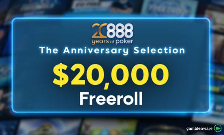 Juega el FREEROLL de u$s 20.000 en 888Poker freeroll 20.000 dolares 888poker promo latam