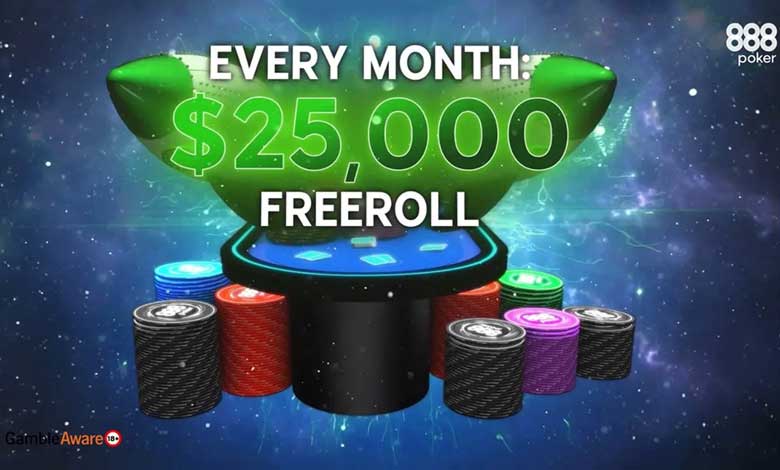 EVERY MONTH 25000 FREEROLL
