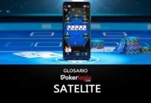 celular mostrando app de poker en linea