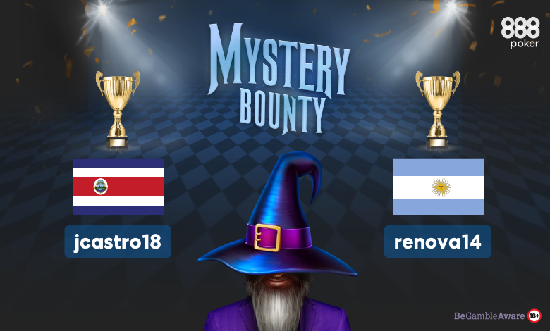 «jcastro18» de Costa Rica y «renova14» de Argentina campeones en 888Poker jcastro18 de Costa Rica y renova14 argentina 888poker Mystery Bounty