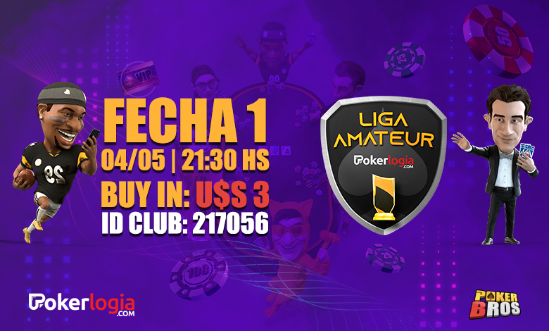El Martes arranca la Liga Amateur Pokerlogia de Mayo Martes Liga Pokerlogia