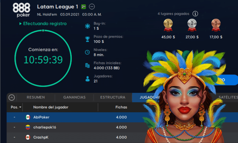 league latam latinoamerica poker freeroll