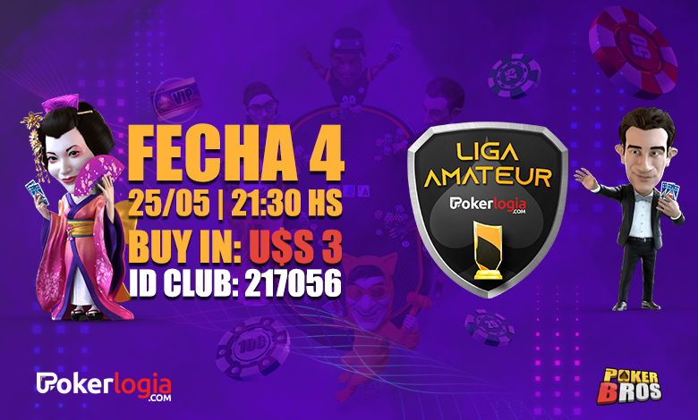 HOY se define la Liga Amateur Pokerlogia de Mayo Liga Pokerlogia Fecha 4