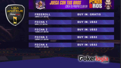 liga pokerlogia pokerbros calendario abril