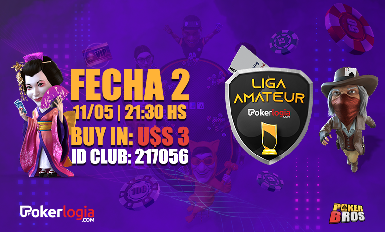 La Liga Amateur Pokerlogia pone segunda el Martes Liga Pokerlogia segunda