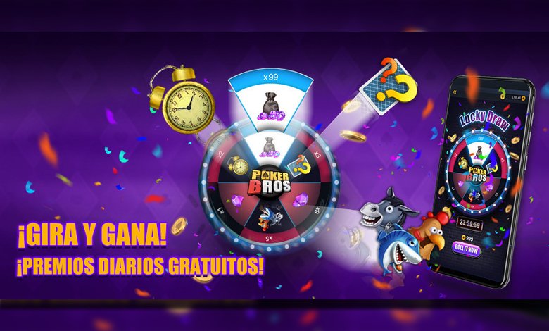 Lucky Draw: Girá y Ganá con PokerBROS lucky draw