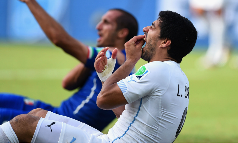 Apostaron que el jugador uruguayo Luis Suárez mordería y ganaron Luis Suárez