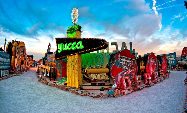 ¿Sabías que Las Vegas tiene un museo de neón con carteles de Casinos? Museo de Neón