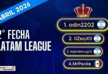odin2202 es el campeón de la 2da fecha de abril 2026