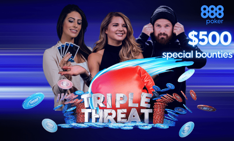 Hasta triple recompensa de $500 por la cabeza de embajadores y streamers en 888Poker vivian saliba sofia 888póker PKO