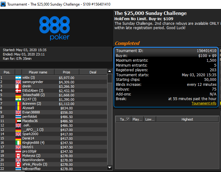 walter-klix-888poker-sunday-challenge