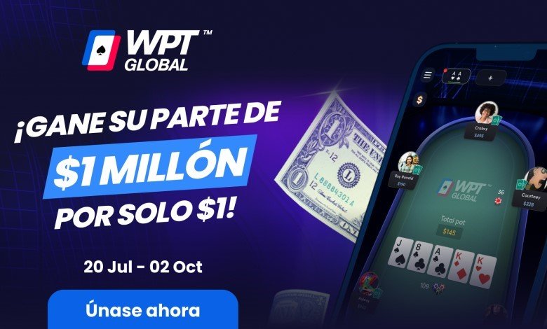 ¡Más jornadas iniciales para jugar el 1 Dólar por 1 Millón en WPT Global! wpt global $1 por 1 millón dólares